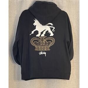 Stussy Men’s Black Hoodie Sweater Size Medium